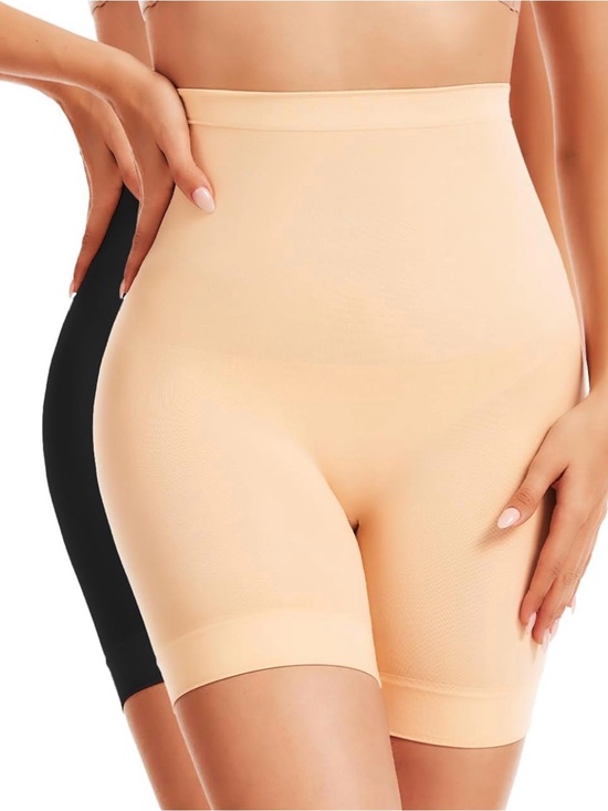 Ecogoose Other - High-Waist Shaping Shorts Pack - Nude & Black Seamless Shapewear